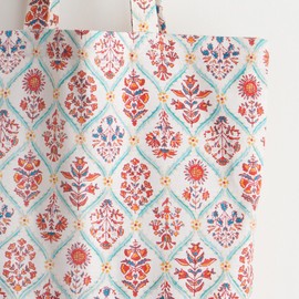 Maison d' Hermine Grocery Bag 100% Cotton Reusable Tote Bag for Work Beach Travel Shopping Lunch Perfect for Mothers Day Gifts Men Women (Albane)