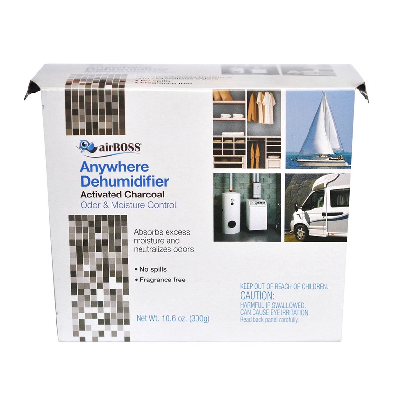airBoss Anywhere Dehumidifier with Activated Charcoal for Moisture Control and