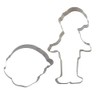 Elf Cookie Cutters Set of 2 Re-usable Stainless Steel Novelty