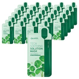 Mediheal Tika Soothing Solution Mask Pack 21ml, 1 pack, 30 pieces / 메디힐 티카 수딩 솔루션 마스크팩 21ml, 1개입, 30개