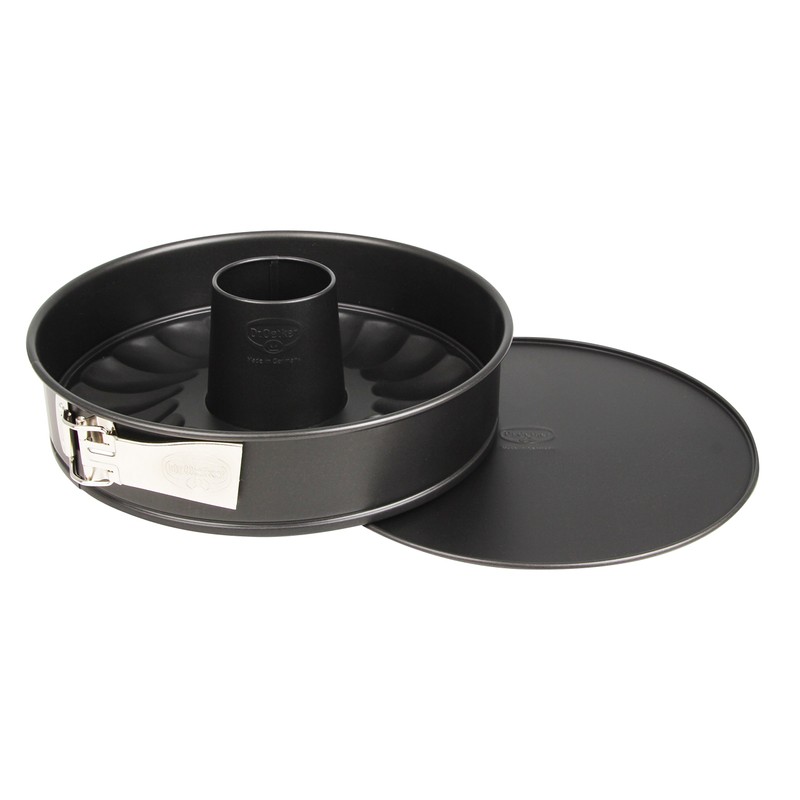 Dr. Oetker Tradition 24 cm 2-Base Non-Stick Bakeware Springform, Black