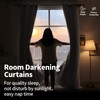 BGment White Room Darkening Curtains for Bedroom with Sheer Overlay,