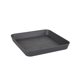 elho Loft Urban Saucer Square 28 - Saucer for Outdoor & Accessories - Ø 27.5 x H 3.8 cm - Black/Anthracite