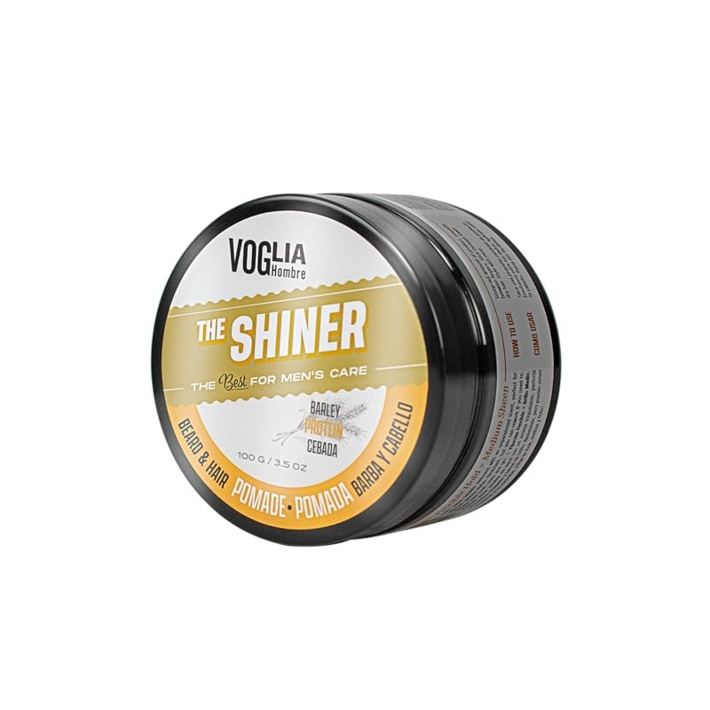 2 Pack Pomada brillante para peinar Barba, cabello y bigote.