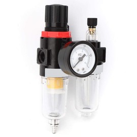 AFC-2000 Oil Water Separator, Compressed Air Water Separator, 1/4 Inch Pressure Regulator for Compressor, Oil Separator, Air Regulator Filter for Water Separator
