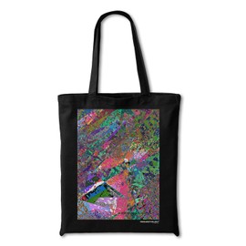 Cosmostarart Aesthetic Canvas Tote Bag with Bottom Gusset for Women - Durable, Reusable Grocery & Gym Bag, Washable, Large 13.8x15.7x3.5 Inch Shopping & Travel Tote - Vibrant Mosaic (TB01)