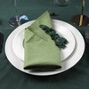 INFEI Soft Color Linen Blended Thin Dinner Cloth Napkins -