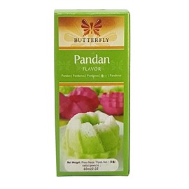 Pandan Flavoring Extract by Butterfly 2 Ounce (60 ml) with Mini Refrigerator Magnet