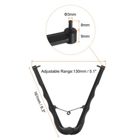 HARFINGTON Adjustable Face Spanner 3mm Dia 130mm Max Opening Universal Inside Angle Grinder Wrench Pin Pliers for Round Nuts with Drilled Holes