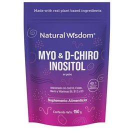NW Myo & D-Chiro Inositol en Polvo 150gr con Mezcla Ideal 40:1 Myo Inositol con Coenzima Q10 + Vitaminas + Hierro | 150 gr | Sin Gluten Sin Soya Sin L