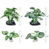 Vtapliea 4PCS Aquarium Plants Betta Fish Tank Decorations Small Size