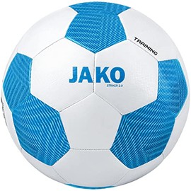 JAKO Unisex Striker 2.0 Training Ball, White/Jako Blue, 5
