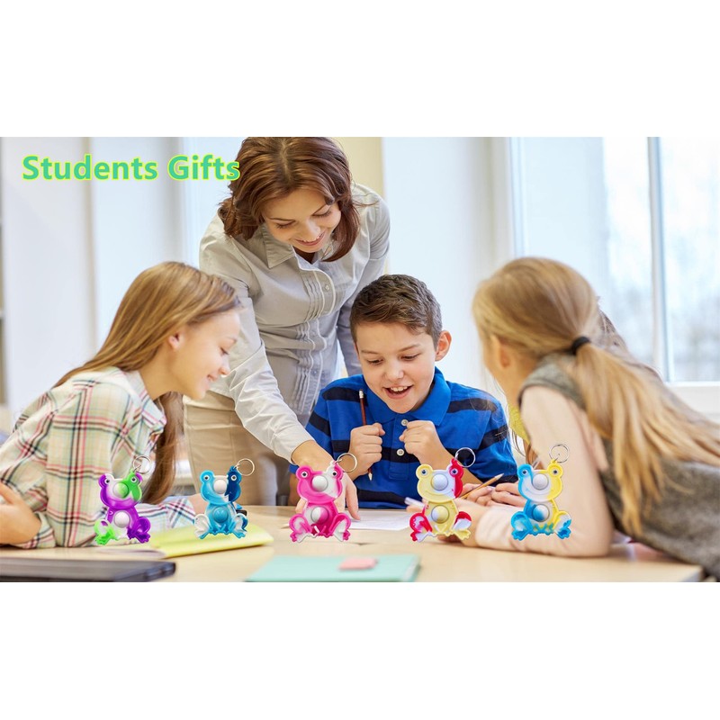 HOZKEAP 24 Packs Bulk frogs Push Fidget Bubble Mini Pop