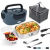 SOHIDA Electric Lunch Box, 12V/24V/110V Portable Food Warmer with SS