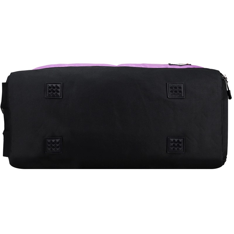 foolsGold Large Sports Holdall Duffel Bag - Black/Purple
