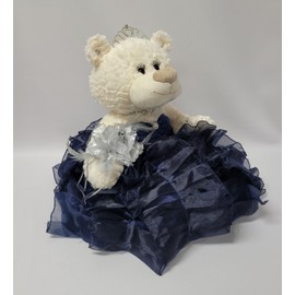KINNEX COLLECTIONS SINCE 1997 20" Quince Anos Quinceanera Last Doll Teddy Bear with Dress (Centerpiece) ~ ARC16831-16R (Navy Blue)