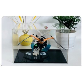 Clear Acrylic Display Case Box ，Versatile Collectibles Display Dustproof Showcase with Thickening Base，for Display Action Figures Home Storage Organizing Toys (20x8x10inch/50x20x25cm)