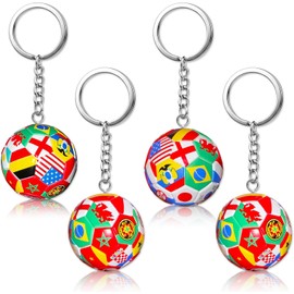 Llavero de Fútbol Copa del Mundo 2026 con Banderas Nacionales para Hombres, Accesorio Deportivo de Uso Diario, Regalo Ideal Regalos y accesorios para hombres de la Copa Mundial de Fútbol de National Flags para uso diario