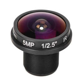 1.88mm Mini Fisheye Camera Lens, 5MP HD 180° Wide Angle M12x0.5 Thread CCTV Camera Lens for 1/3inch and 1/4inch CCD Chipsets/with an Aperture of F2.0