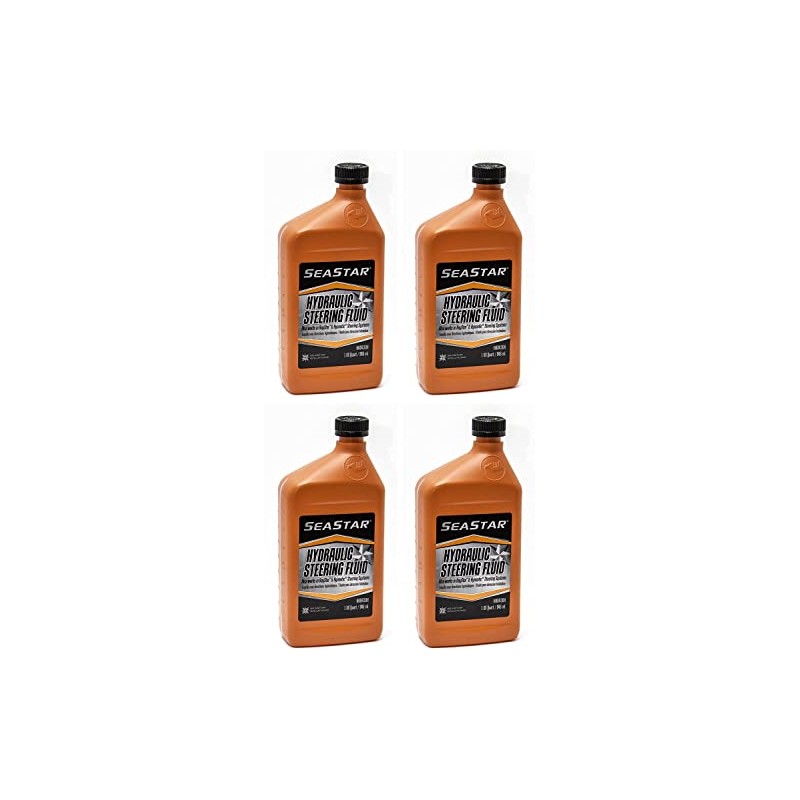 Dometic SeaStar Hydraulic Steering Fluid, HA5430H, 1 Quart (Four Pack)