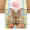 Cyiecw Watercolour Easter Eggs Easter Table Runner, Seasonal Spring Kitchen