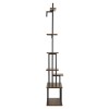 65.5 Inch 7 Tier Lighted Indoor Plant Stand Metal Corner