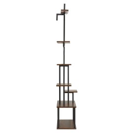 65.5 Inch 7 Tier Lighted Indoor Plant Stand Metal Corner Rack With LED Full Spectrum Grow Lights For Living Room Indoor PlantsDefault: Default