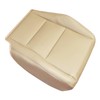 Priprilod Tan Leather Driver Side Bottom Replacement Seat Cover Compatible