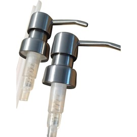 Stainless Soap Dispenser Pumps - 2pk Replacement Pumps for Your Bottles, Mason Jars or Other DIY Soap or Lotion Dispensers