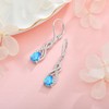 Oskani Infinity Birthstone Earrings for Women 925 Strling Silver 5A