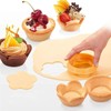 Crovakeu 1 Set Reusable Tart Tamper Kit with Flower Plunger