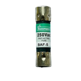 New BAF-5 BAF-5A 250Vac Fast Acting Fuse, Pack of 10