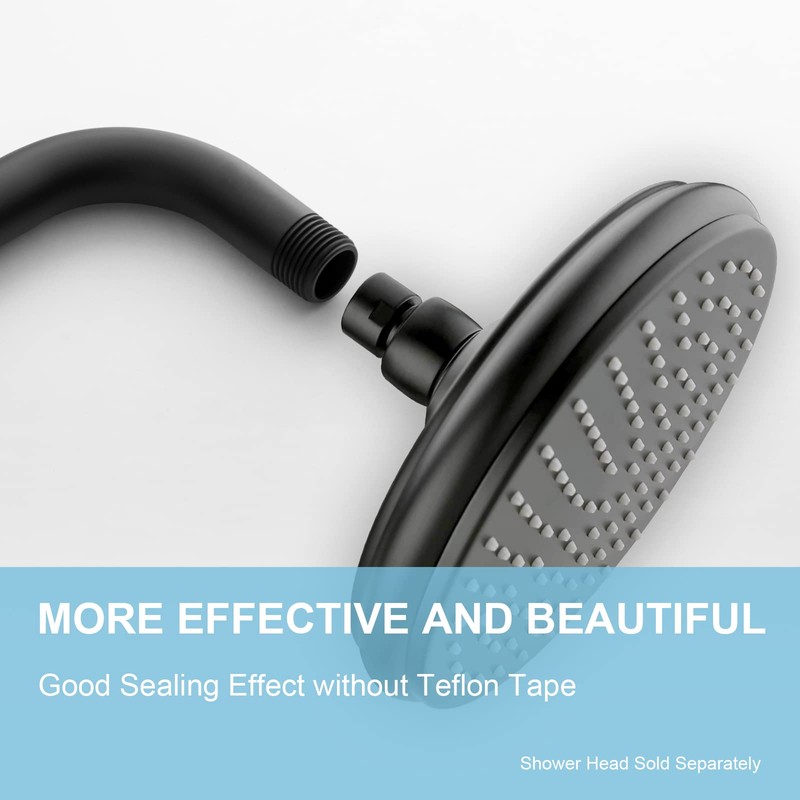 OFFO Shower Arm with Flange, 24 in Wall Mount Replacement