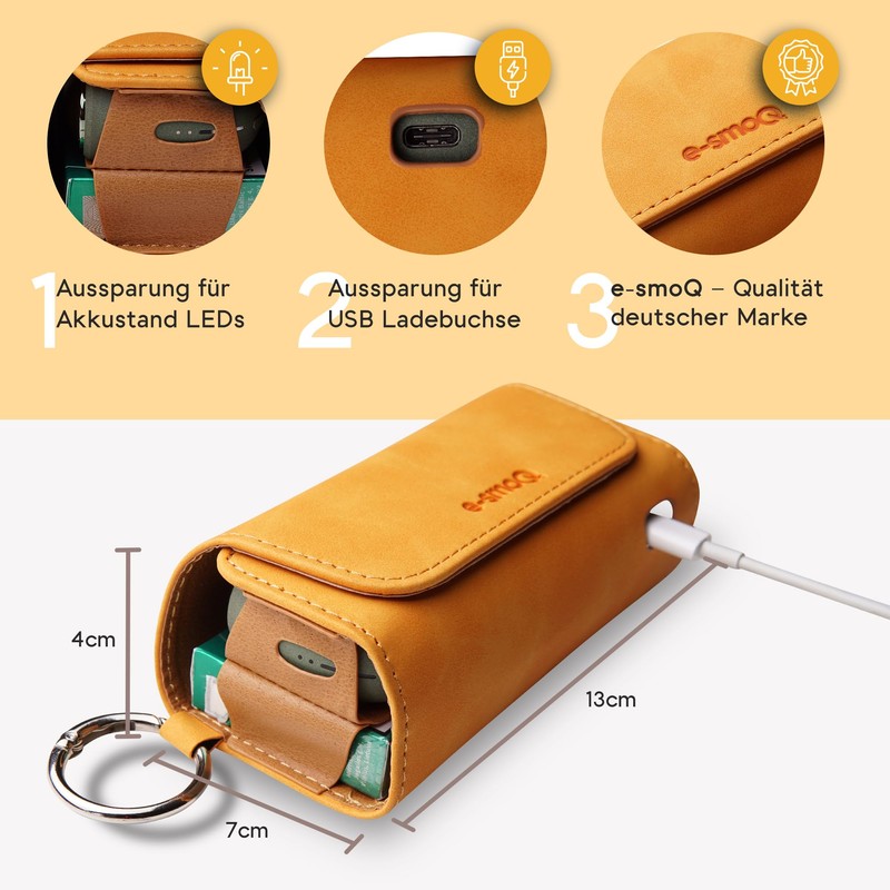 e-smoQ Case Compatible with IQOS Iluma, High-Quality Accessory Case for
