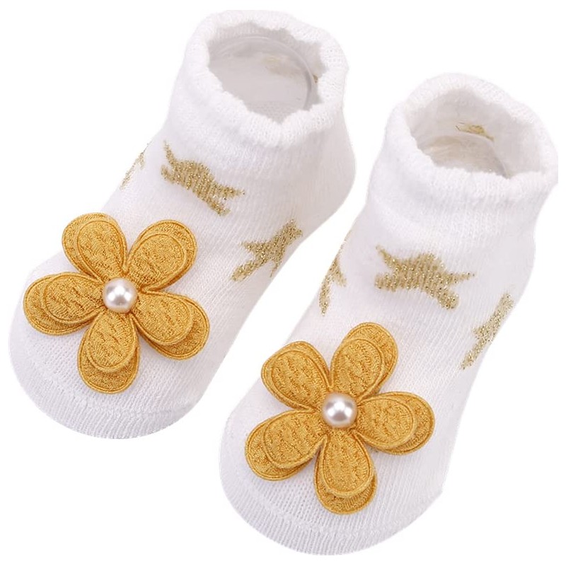 Toptim - Calcetines y lazos para bebés recién nacidos, Paquete