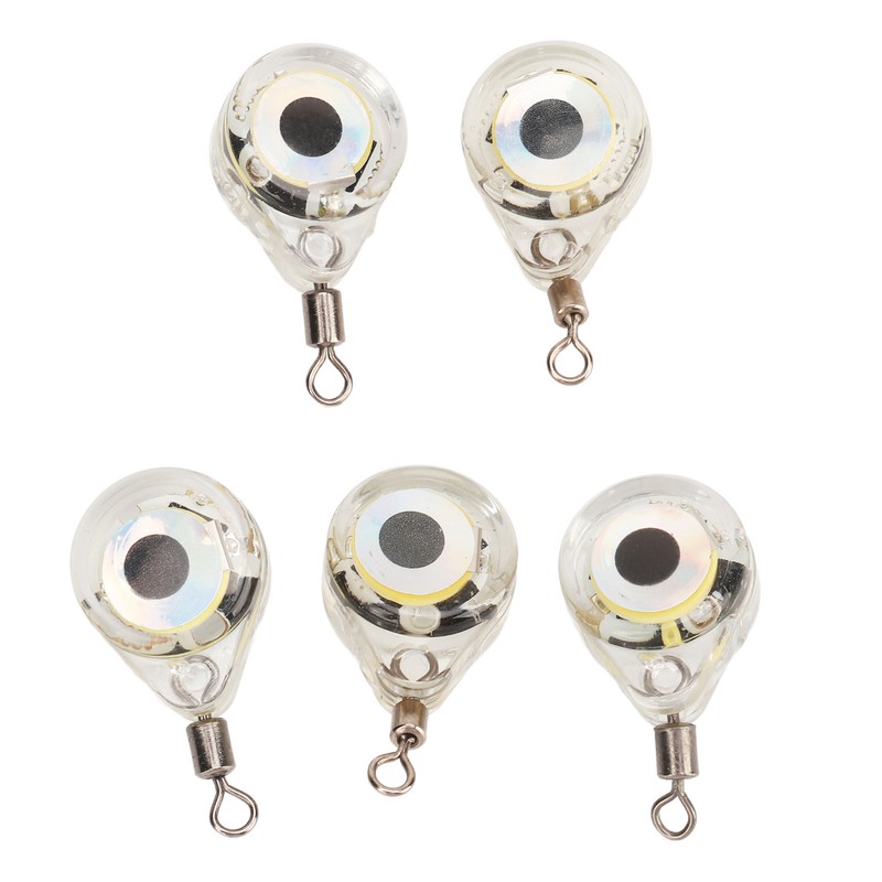5PCS Lure Light Deep Drop Fishing Lights Strobe Eye Shape
