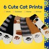 Sunny Socks 6 Pairs Cat Paw Fluffy Socks – Thermal