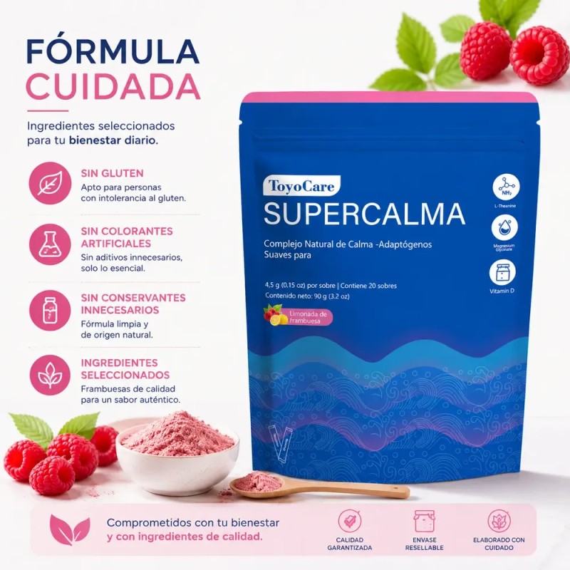 Toyocare Supercalm Ksm-66 Magnesio Y L-teanina 20 Sobres
