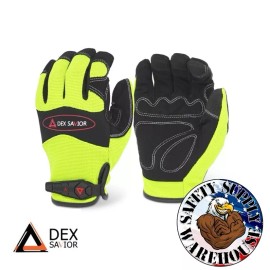 DEX SAVIOR 2XL Dex Savior MG101 Mechanic Gloves Premium Synthetic Leather Padded Palm