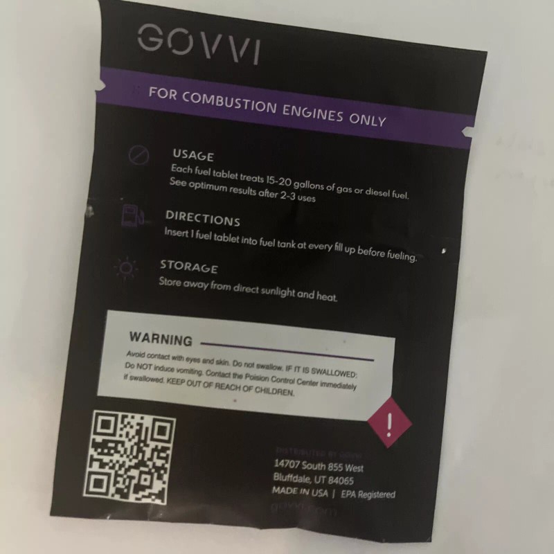 GOVVI Save Gas! GOVVI FUEL TABLETS!! SAVE YOUR FUEL MILEAGE