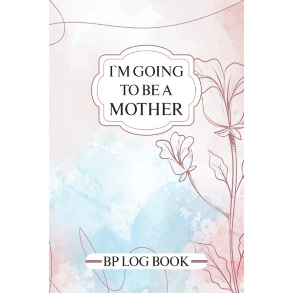 Blood Pressure Log Book: Personal Black & White Floral Design