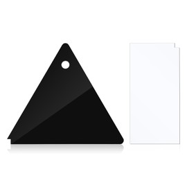 2pcs Snowboard Wax Scraper, Plastic Triangle & Rectangle Ski Wax Scraper Remover Ski Base Cleaner Tool for Outdoor Sports Skiing Snowboard Extra Wax Removing