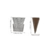 TEHAUX 4sets Axe Wedge Replacement Kit Cone Shaped Wedges for