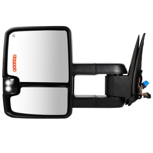 INEEDUP Heated Power Control Towing Mirror Fit For2003-2006 for Chevy