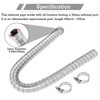 100cm Heater double-layer exhaust pipe with Clamps, Flexible auxiliary heater