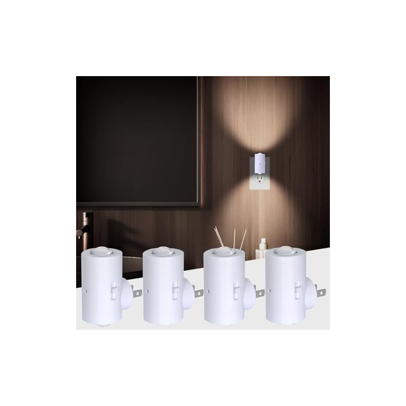 Dimmable Night Lights Plug into Wall, Rotatable Plug-in LED Night