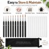 10-Piece Detail Paint Brush Set – Fine Nylon Miniature Brushes