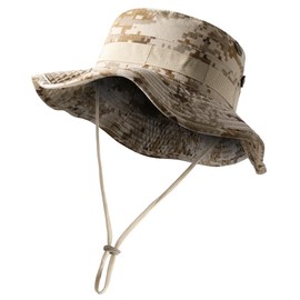 WTACTFUL Bucket Hats for Men - Fishing Hat, Sun Protection Camouflage Lightweight & Perfect for Hunting Hiking Outdoor Activities! Desert ACU