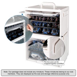 Jucoci Miniatures Storage Case Miniatures Transport Case
