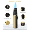TBTeek Butane Torch Lighter - Adjustable Jet Flame Lighter, Refillable